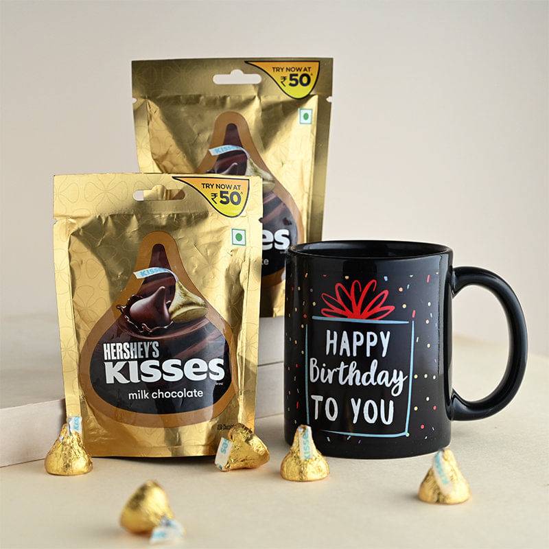 Birthday Mug With Hersheys Kisses