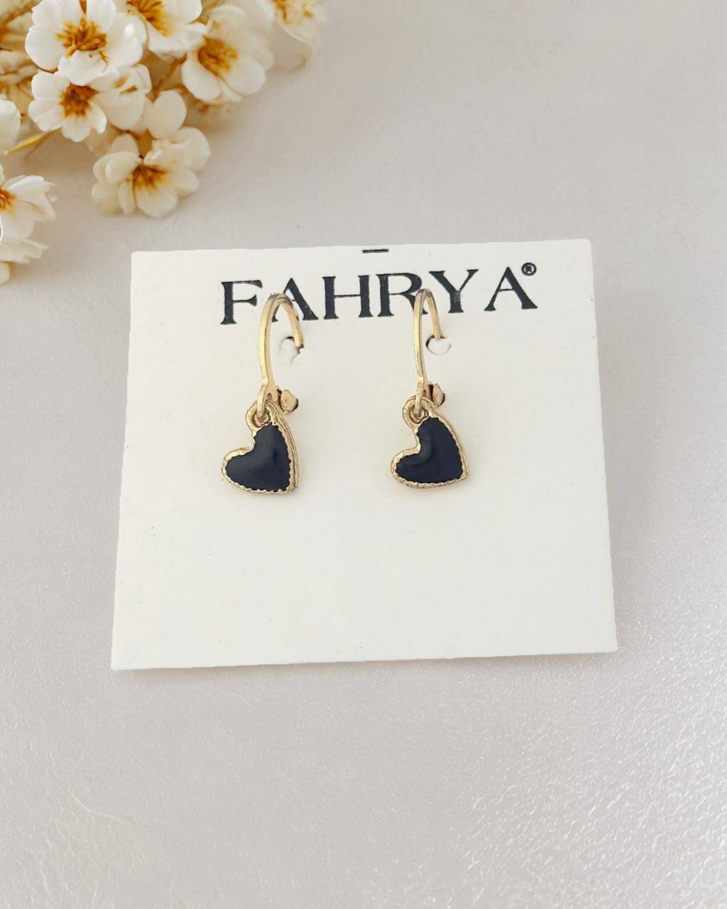 Noir Heart Earrings buy only at ₹99