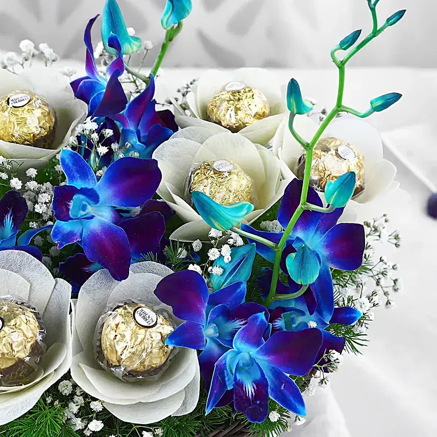 Blissful Blue Orchid Delight