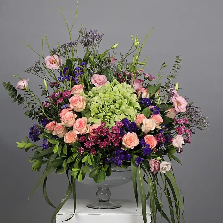 Blooming Elegance Floral Vase