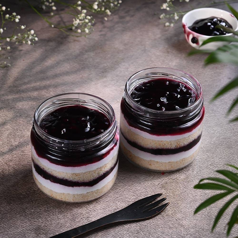 Blueberry Jar Cakes