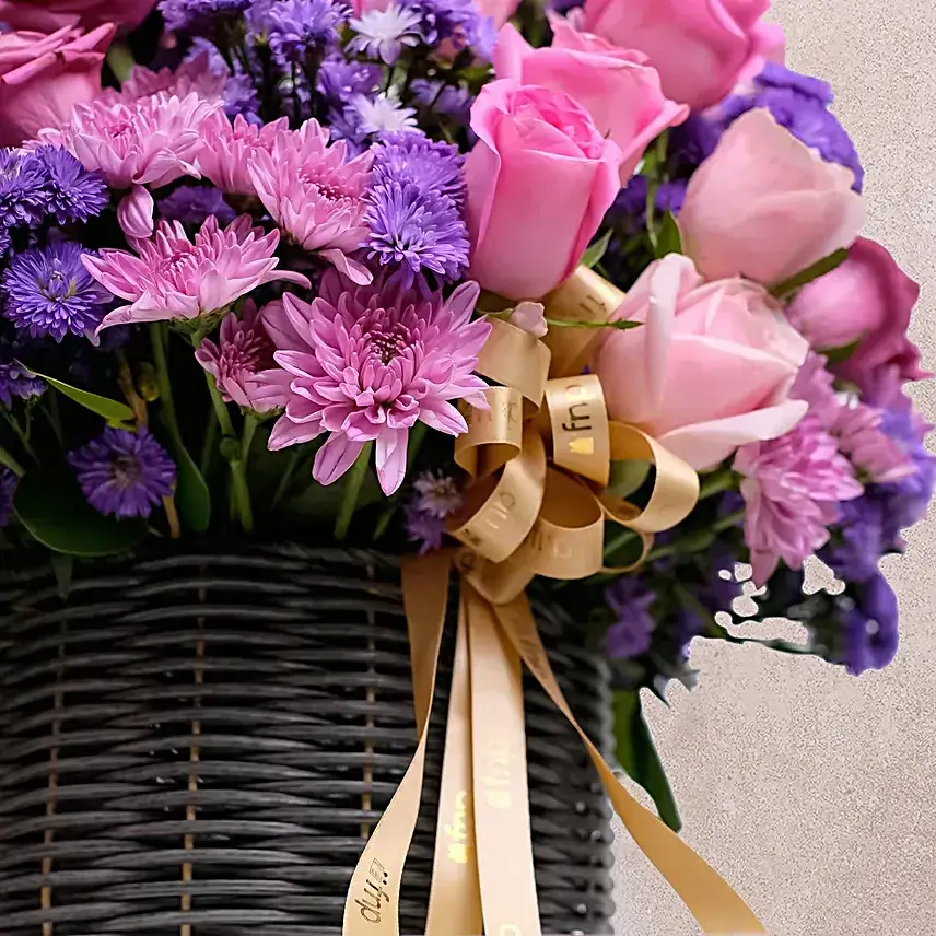 Blush Pink N Purple Floral Arrangement