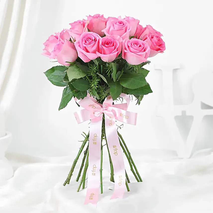 Blushing Sensation Rose Bouquet