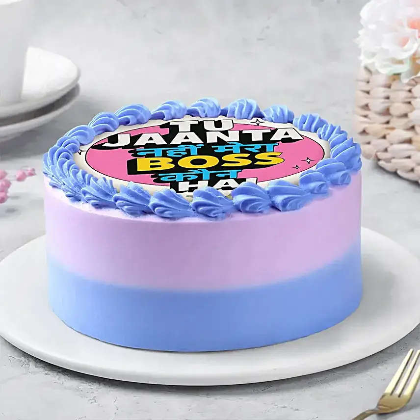 Boss Vibes Chocolate Cream Bento Cake