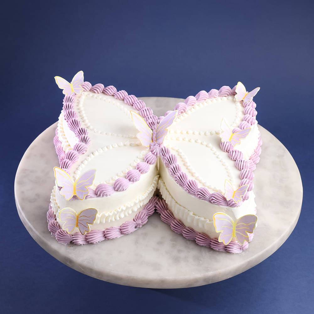 Butterfly Shaped Theme Cake