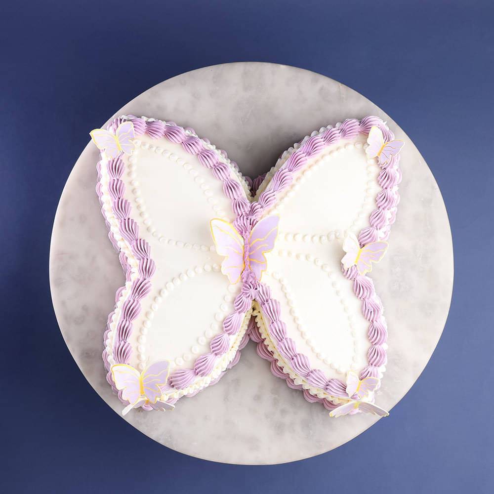 Butterfly Shaped Theme Cake