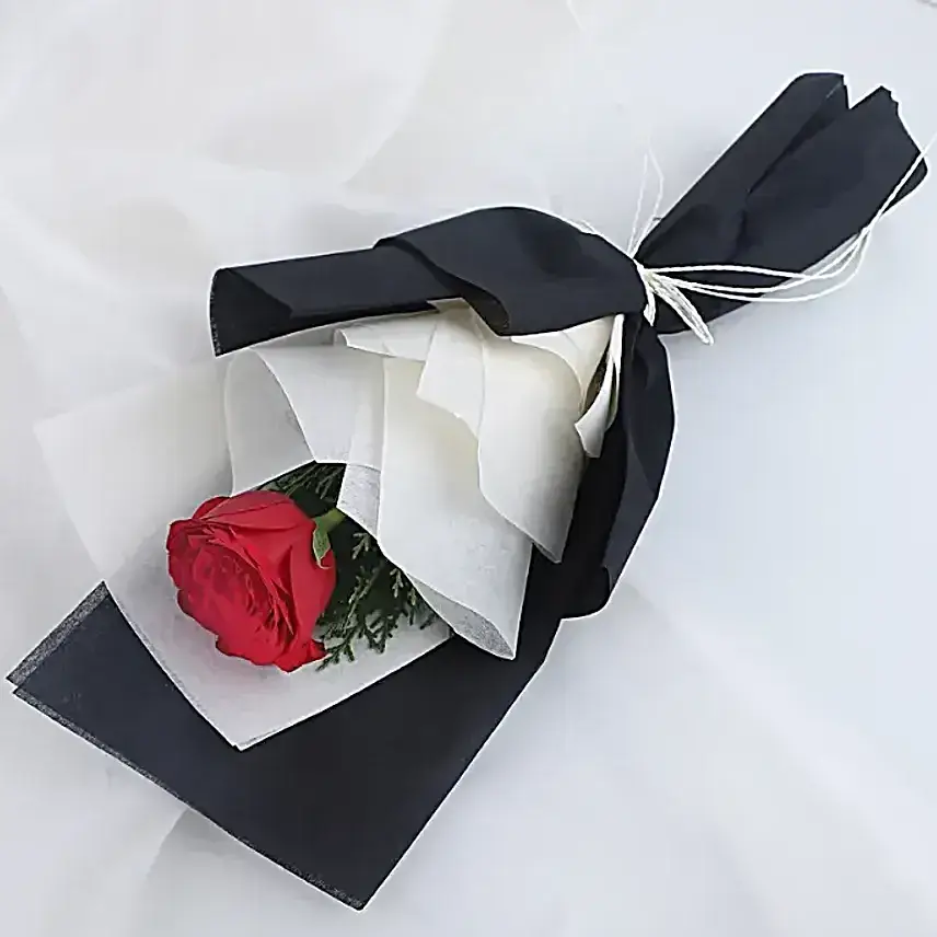 Butterscotch Bento Cake N Scarlet Rose