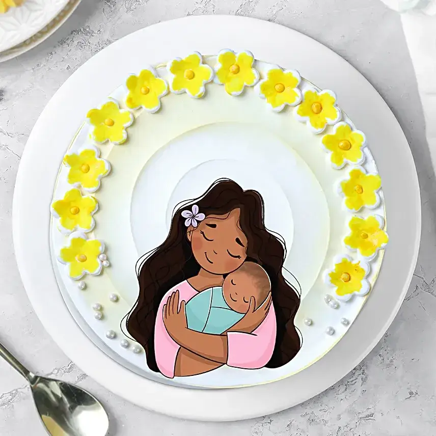 Butterscotch Cream Cake for Mom - Half Kg