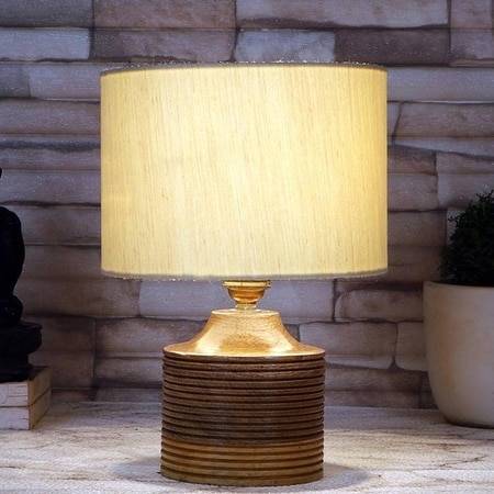 Riley Black Jute Table Lamp with White Brushed wood base