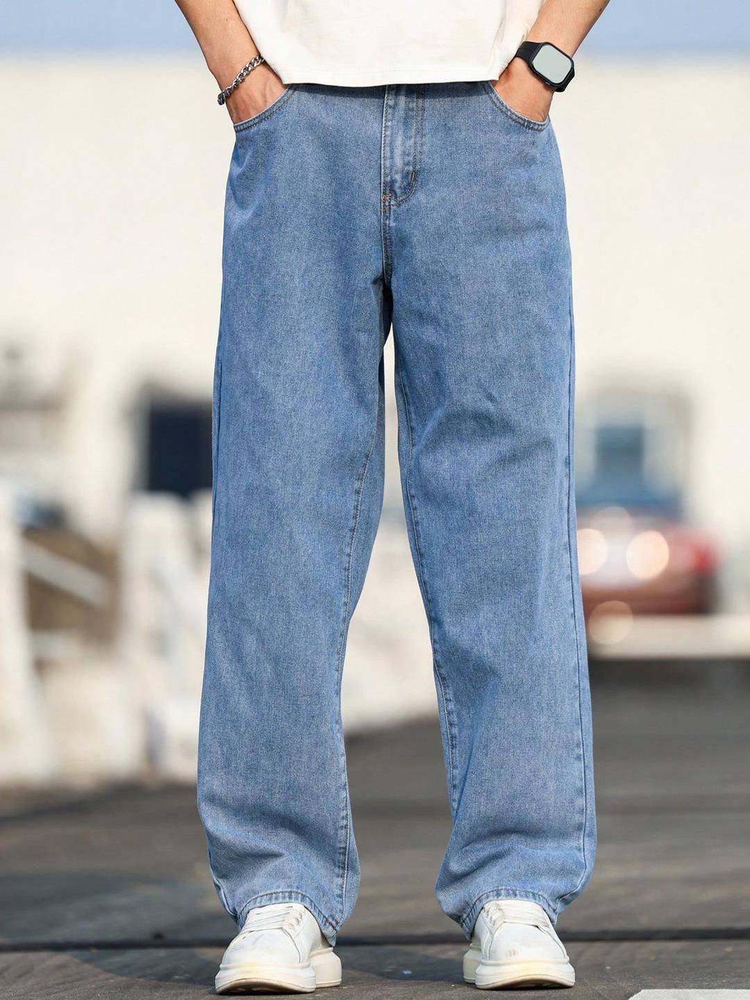 Kotty Men Straight Fit Mid-Rise Stretchable Jeans