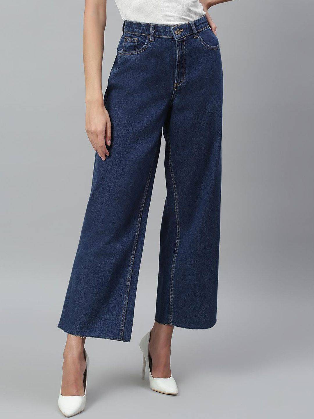 Kotty Women Jean Straight Fit High-Rise Stretchable Light Fade Jeans