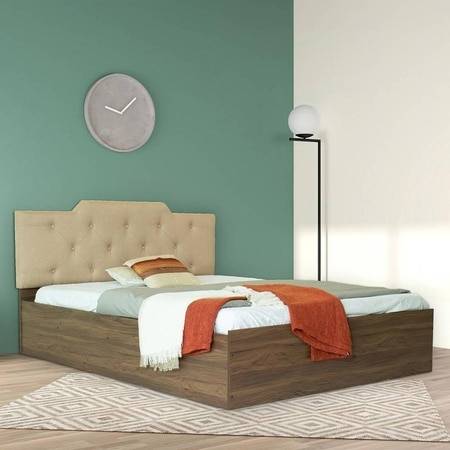 Prajna Bed With Premium Leatherette Fabric And Box Storage Queen Bed