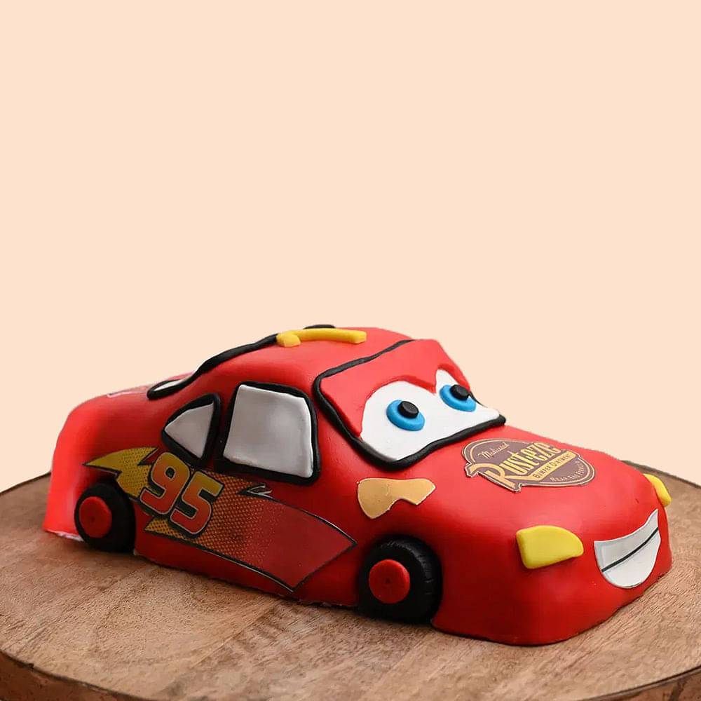 Cartoon Car Theme Cake