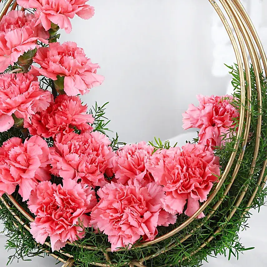 Carnation Cascade in Gold