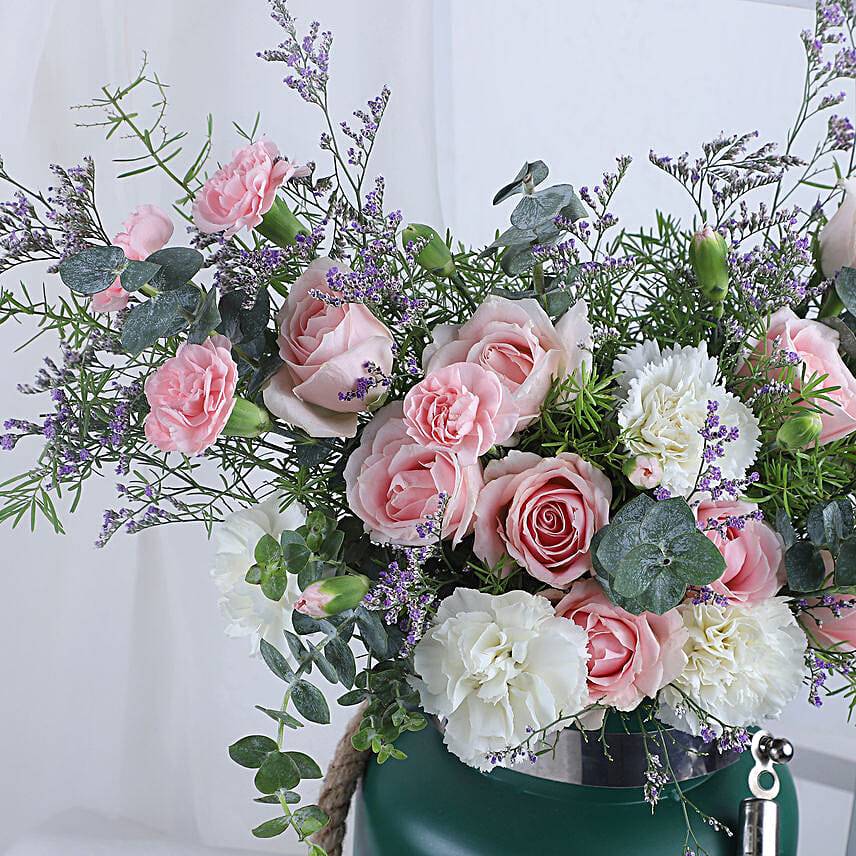 Carnation N Sweet Avalanche Floral Delight