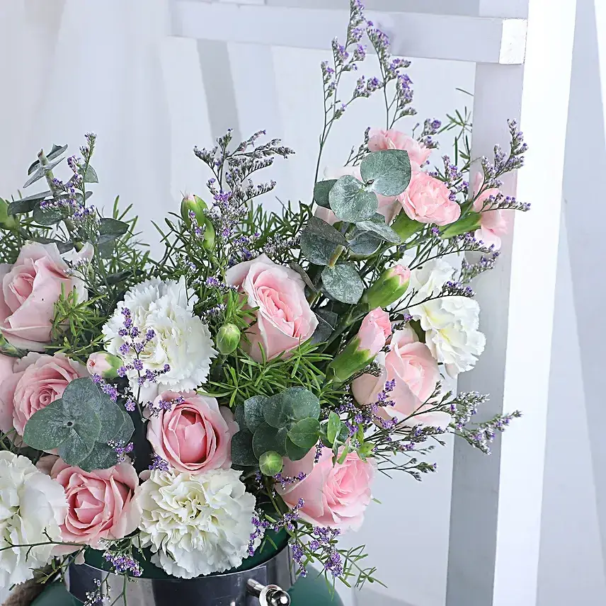 Carnation N Sweet Avalanche Floral Delight