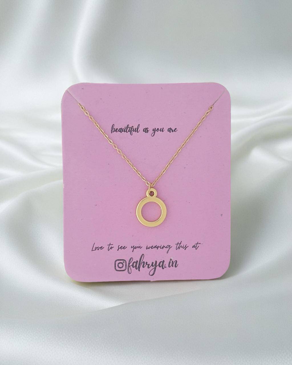 Ring Pendant Necklace buy only at ₹99