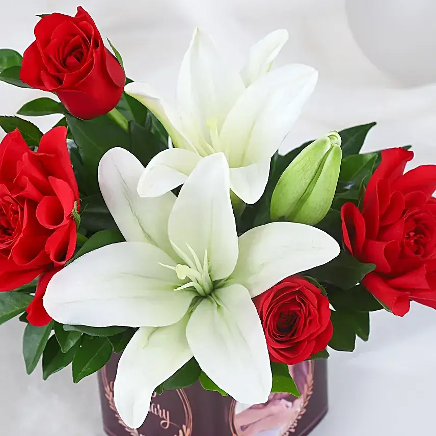 Celebrating Love in Roses and Lilies