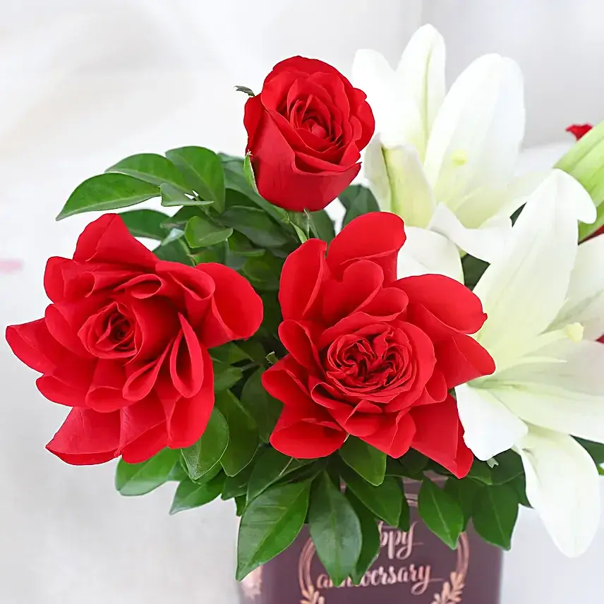 Celebrating Love in Roses and Lilies