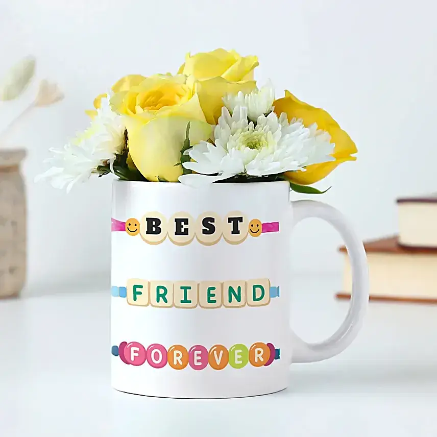 Fresh Blooms N Mug For BFF