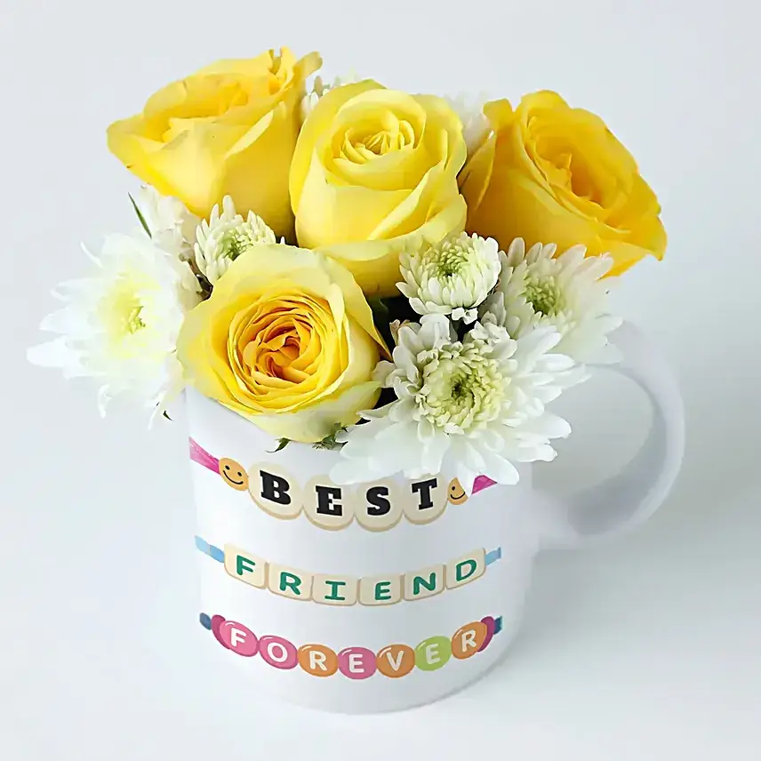 Fresh Blooms N Mug For BFF