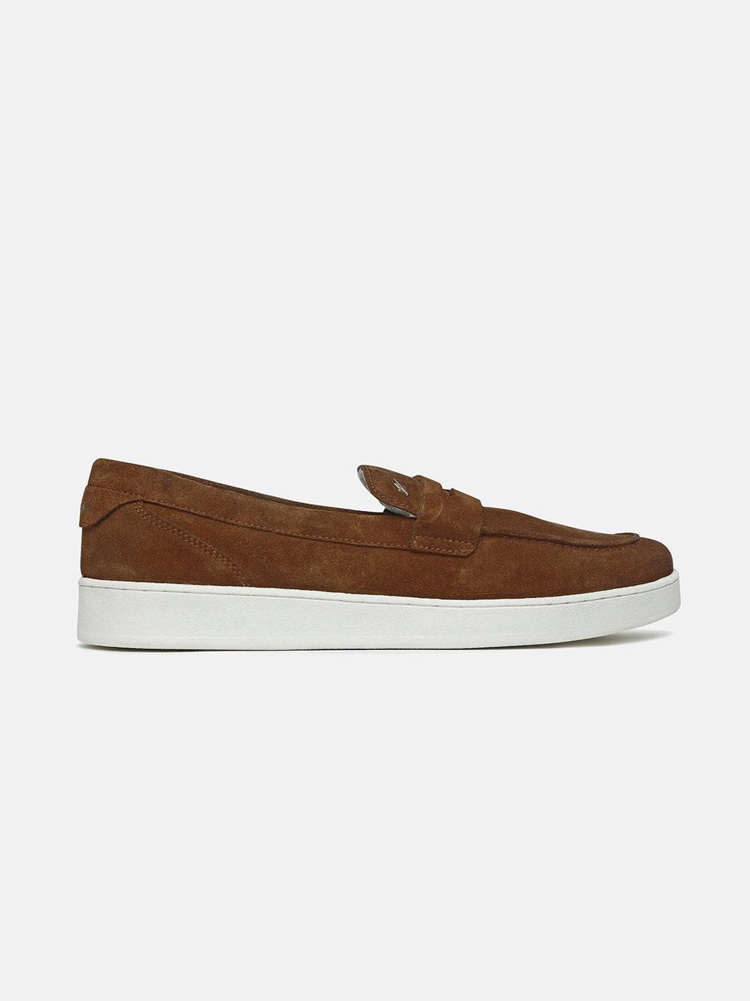 CHESTNUT - Premium Leather Casual Loafers - Brown