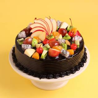 Chocolate Truffle Fresh Fruit Cake