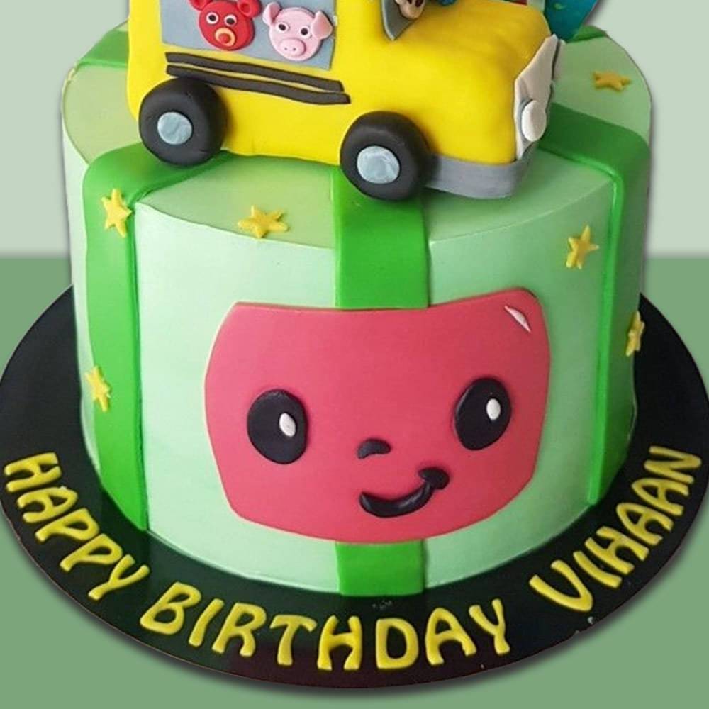 Cocomelon Happy Birthday Cake