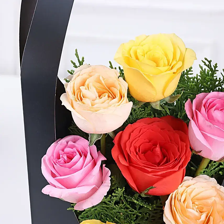 Colourful Roses Hearts Sleeve