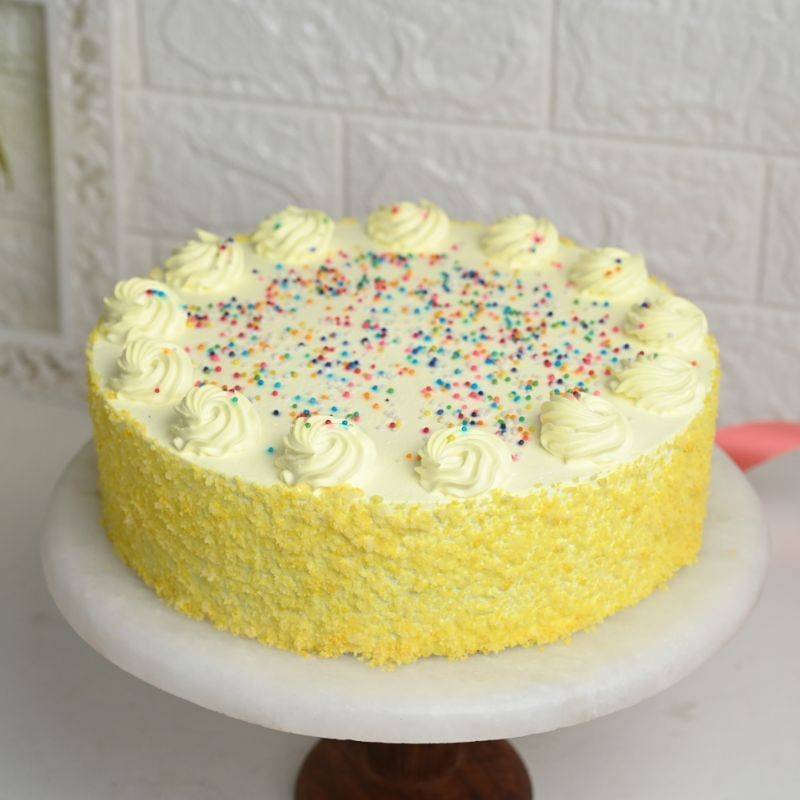 Sprinkled Vanilla Cake