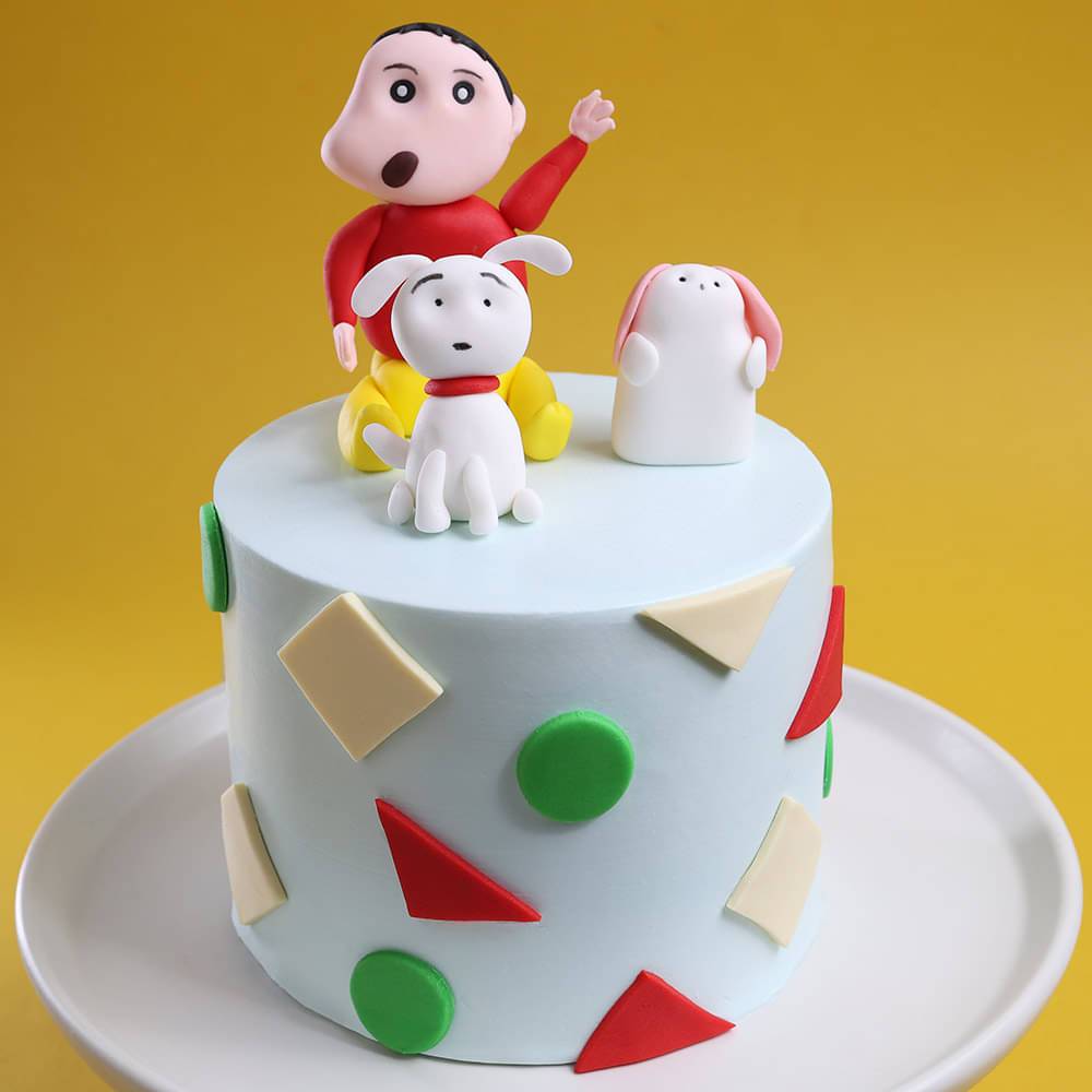 Crayon Shinnosuke and Shiro Cake