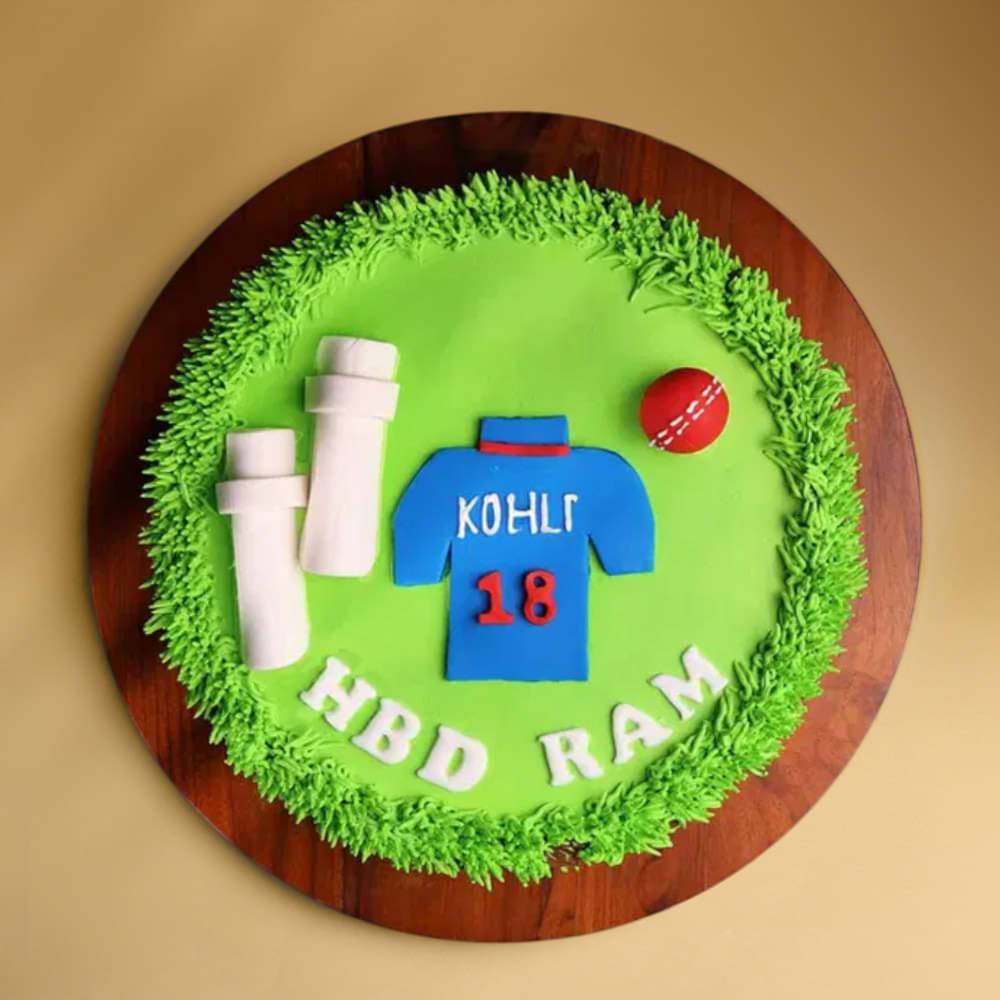 Bowler Praise Cricket Theme Cake