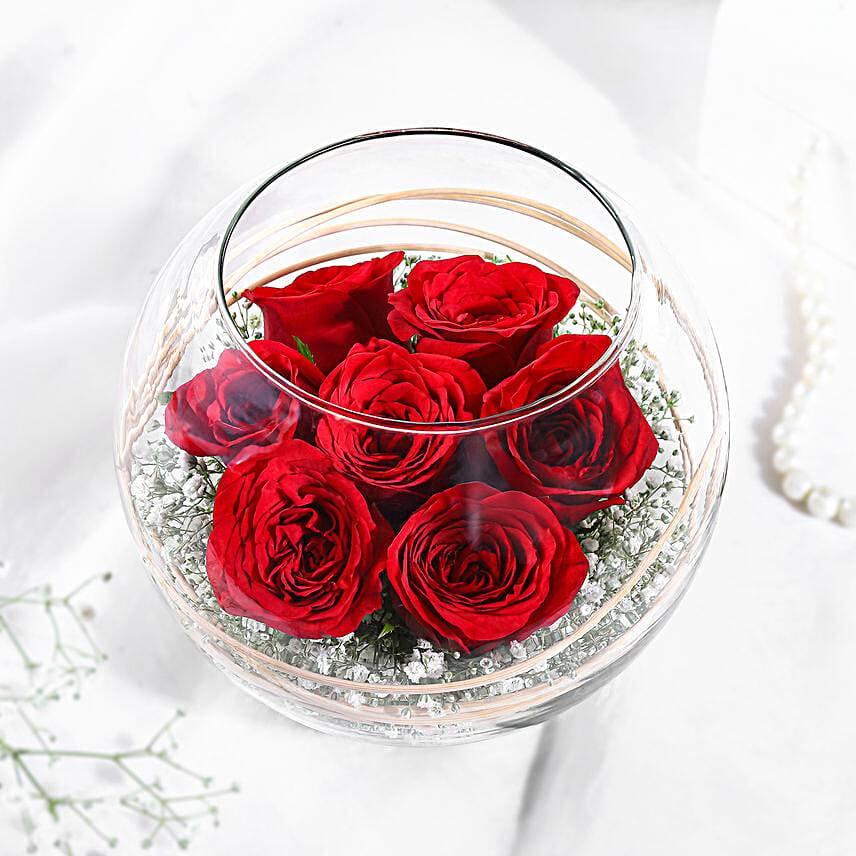 Crimson Grace Rose Arrangement