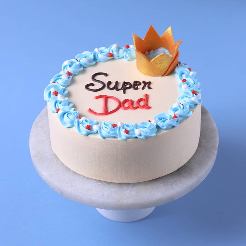 Crown N Rosettes Super Dad Cake