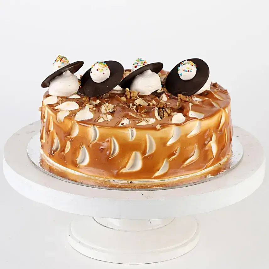 Crunchy Caramel Walnut Cake Half Kg