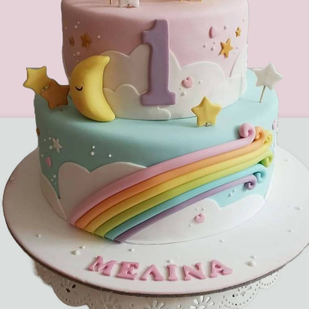 Magical Sunshine n Rainbows Cake