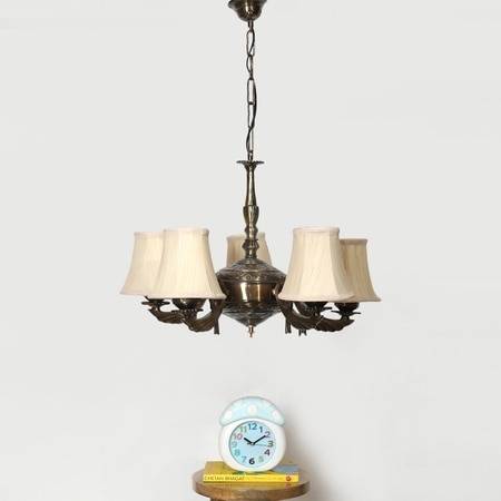 Devansh Dual Steel Metal  Wallmounted Lamp With Cotton Steel Metal  Shade