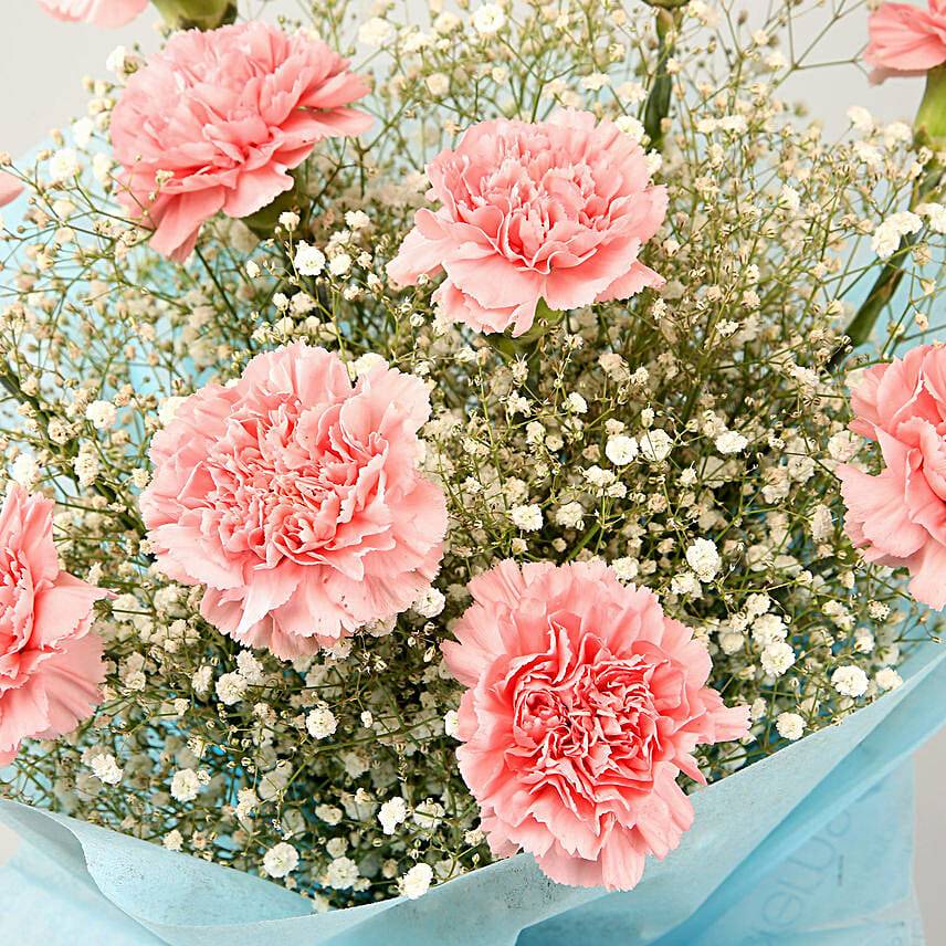 Dazzle With Simplicity Carnations Bouquet