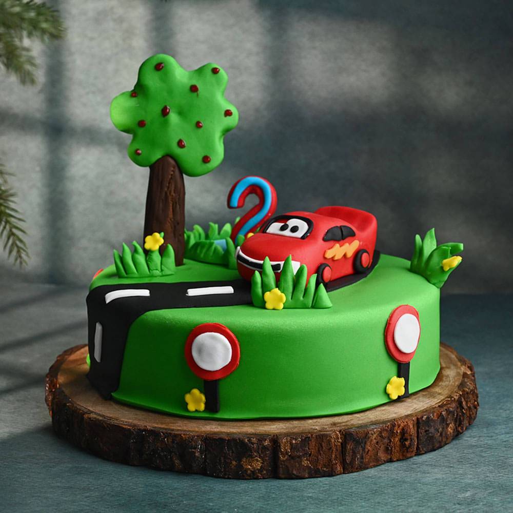 Car Themed Birthday Cake
