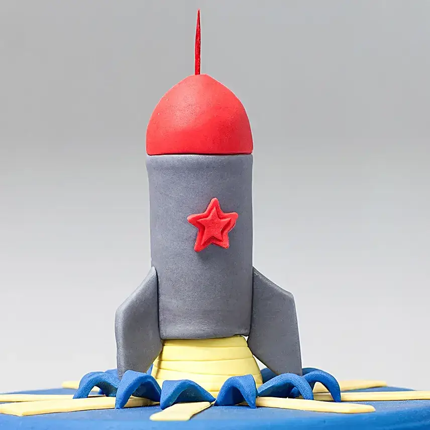 Designer Space Rocket Chocolate Cake 1.5 Kg