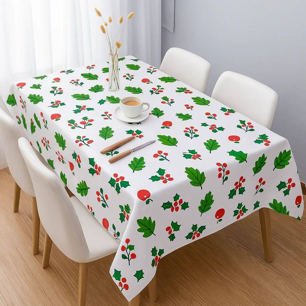 Festive Cherry Print Dining Mat – Kitchen Table Placemat, Spill-Resistant & Easy to Clean (Pack of 1) Buy @ ₹129