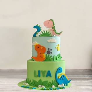 Dino Cream Cake