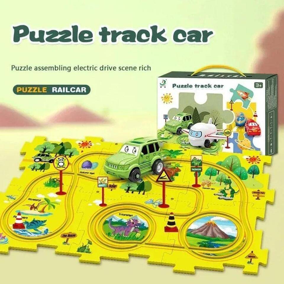 DIY Assembling Puzzle Track Car Play Set for Kids (Random Design) Buy @ ₹799