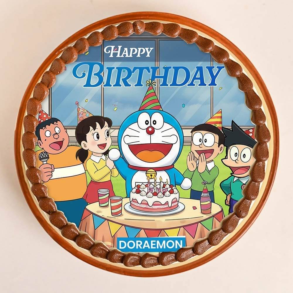 Doraemon Birthday Wish Cake