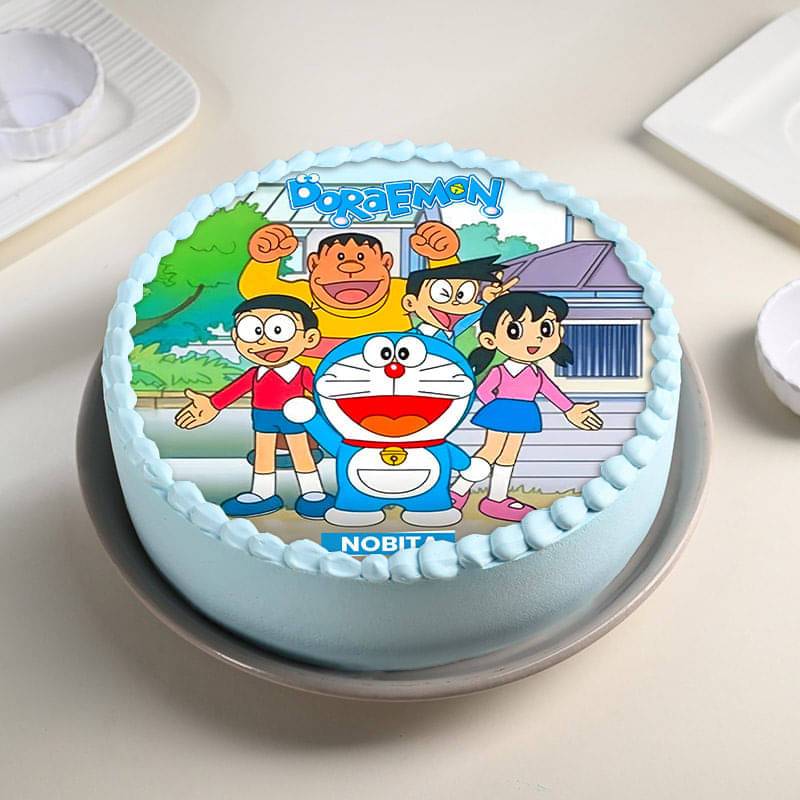 Doraemon Friends Fiesta Cake