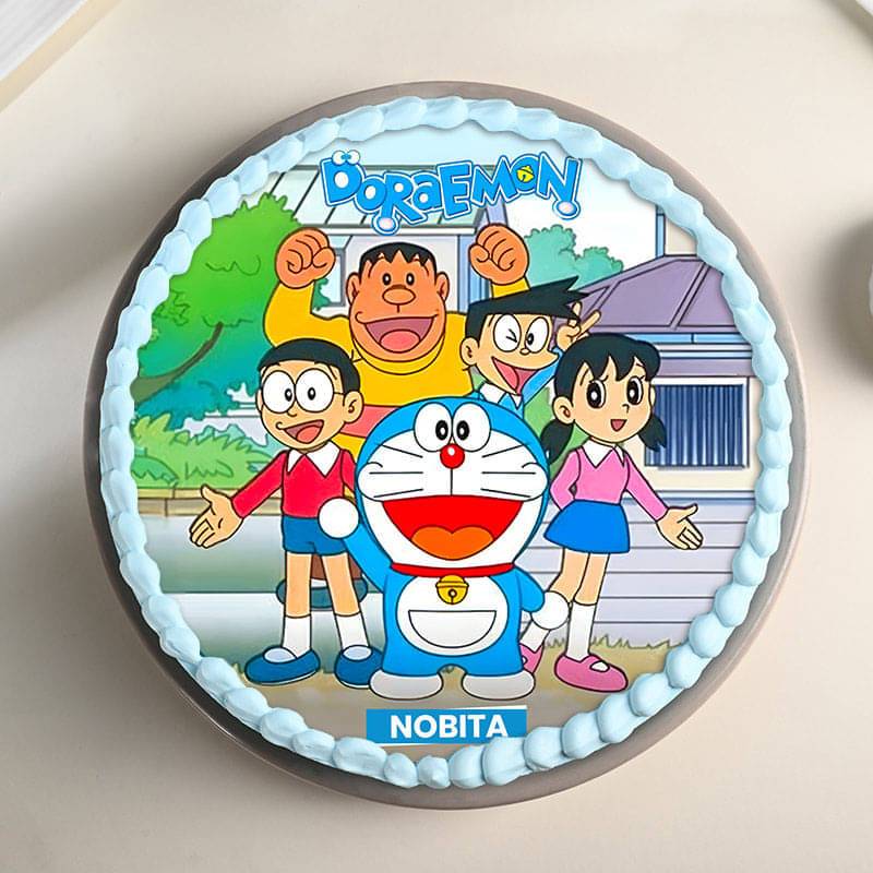 Doraemon Friends Fiesta Cake