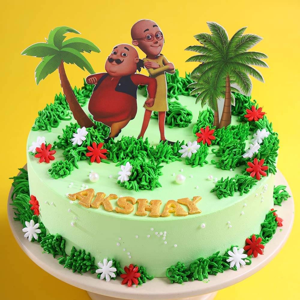 Double Trouble Motu Patlu Cake