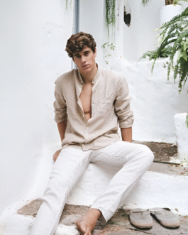 Old Money Linen Combo Cream and White Summer Ready Men?s Co Ord Set