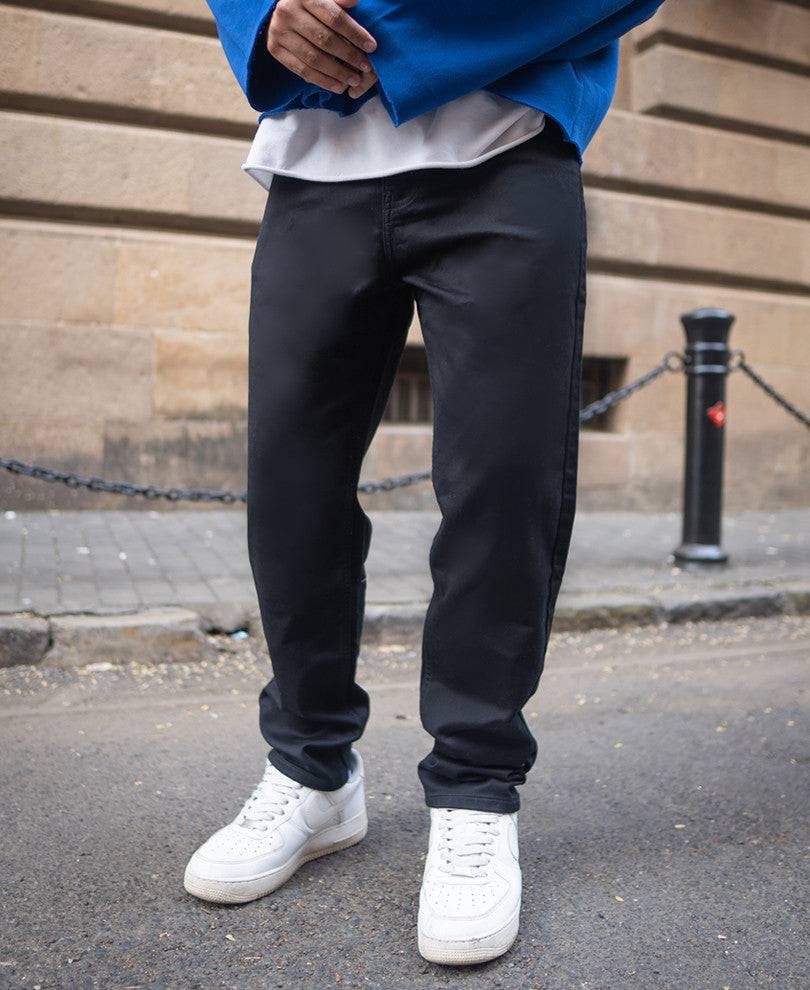 Black Regular Fit Stretchable Jeans Buy @ ₹1299