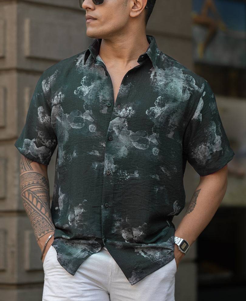 Black Regular Fit Half Sleeves Shirt Buy @ ₹499